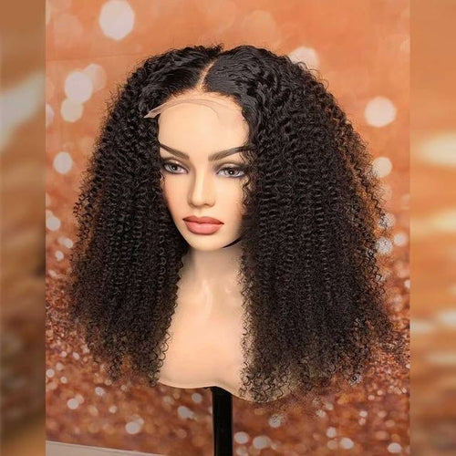 1b30 Honey Blonde Color Wig Kinky Curly 4x4 Lace Closure Human Hair - your-beauty-matters