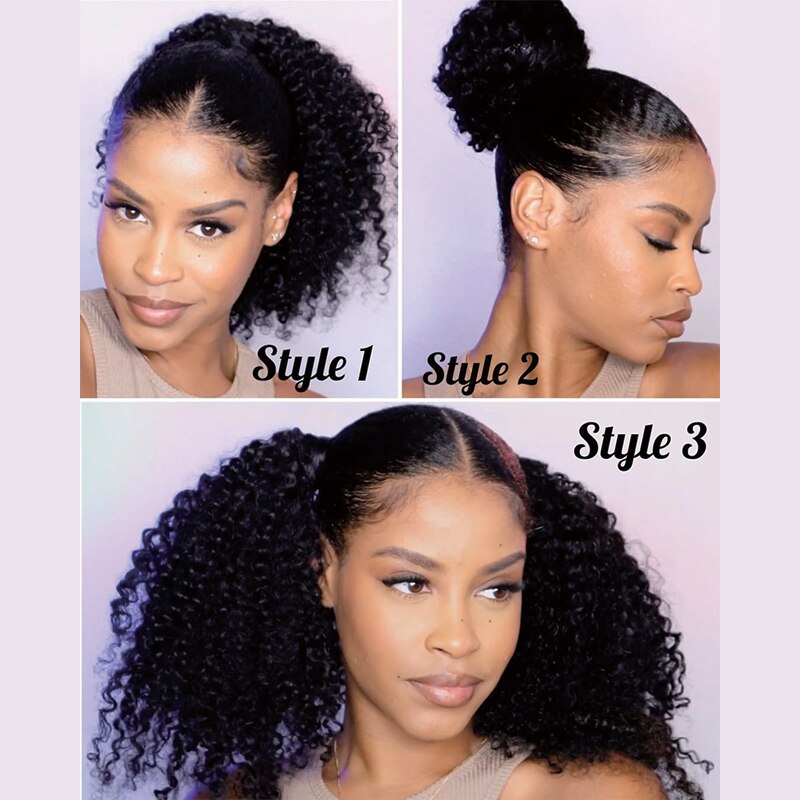 4b 4c Afro Kinky Curly Clip In Human Hair Extensions Brazilian Remy Hair 100% Human Hair Natural Black Clip Ins Bundle Dolago - Clip - Free + Shipping