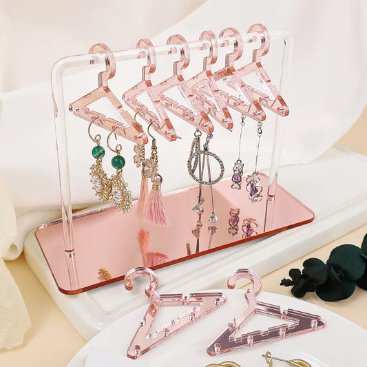 8 Pcs Hangers Shaped Earrings Display Racks