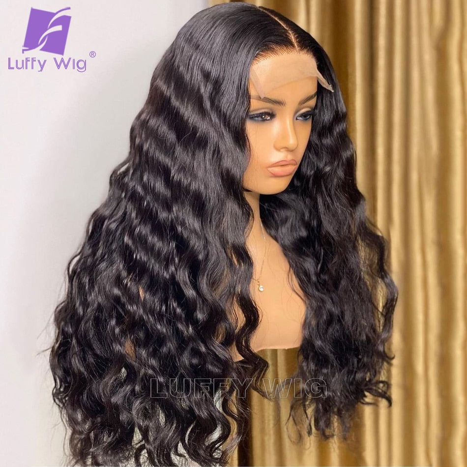 Wet and Wavy Lace Closure Wig PU Silk Base Wig
