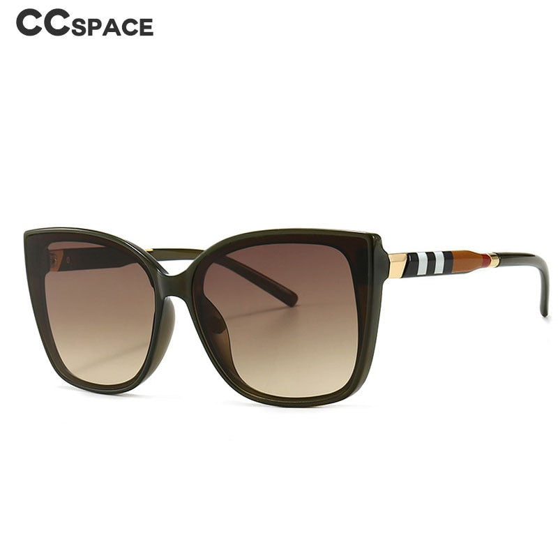 46305 Cat Eye Stripe Square Ultralight Glasses - Optical Fashion Computer Glasses