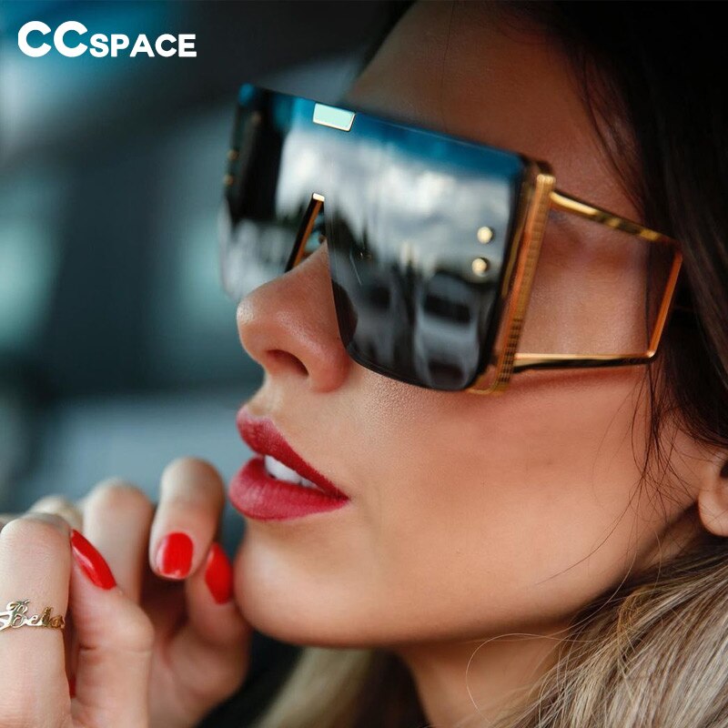 Oversized One Lens Goggle Sunglasses--Retro Fashion Shades Uv400 Vintage
