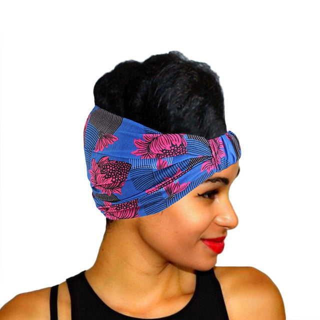 African Pattern Print Headband For Women Twist Style