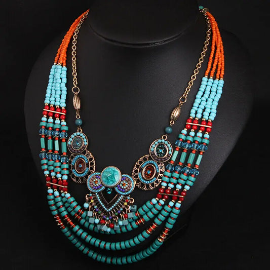 Retro Bohemia Statement Necklace