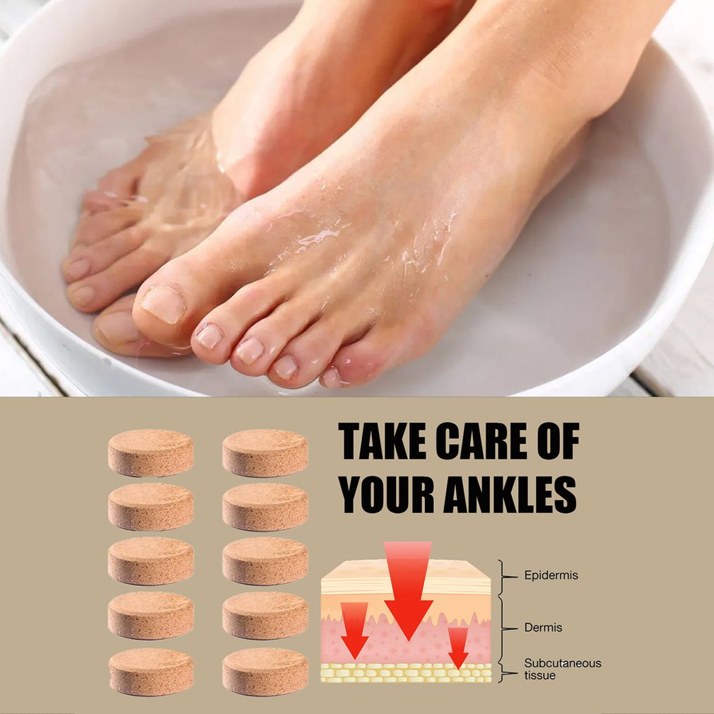 5pcs Foot Spa Ginger Soak Effervescent Tablets-Anti-fungal Peeling Feet Soaking Tablets