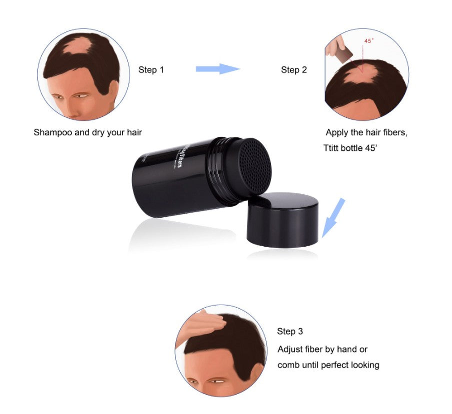 Hair Building Fibers Keratin Hair Building Styling Powder Hair Loss Concealer Blender - your-beauty-matters