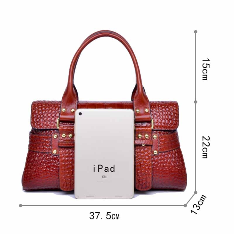 SUWERER luxury bag Genuine Leather handbag