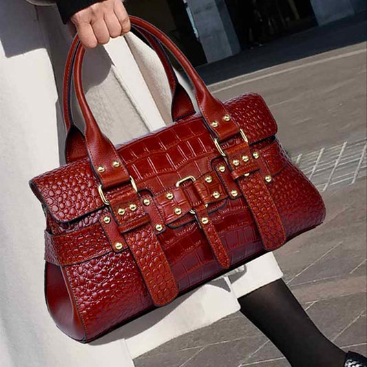 SUWERER luxury bag Genuine Leather handbag