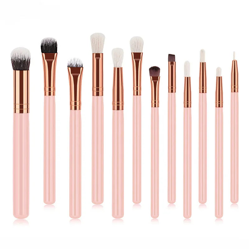 GUJHUI 12Pcs Professional Eyes Makeup Brushes