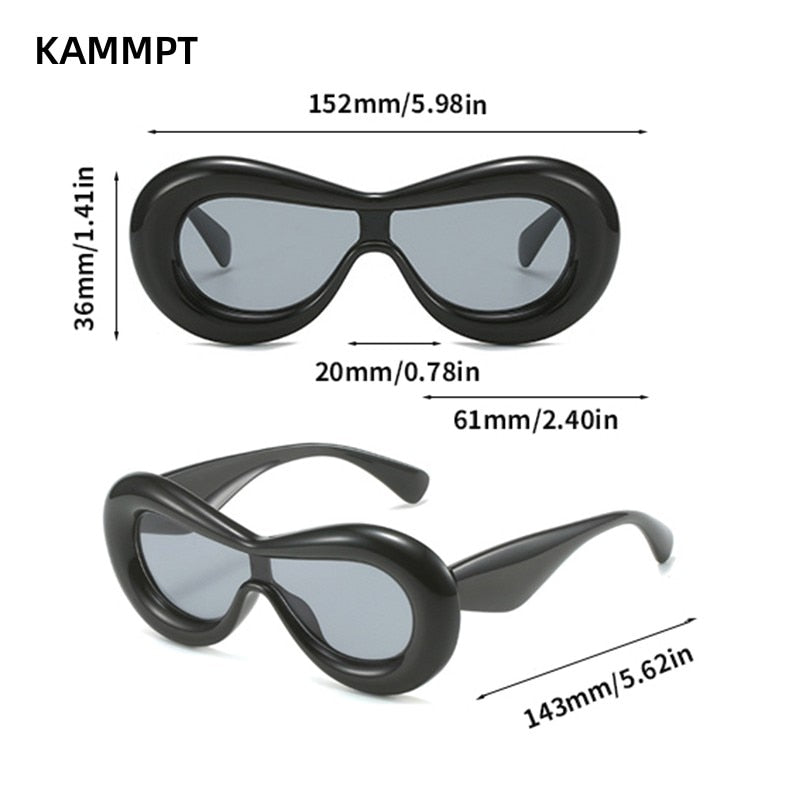 Kammpt New In Lips Shape Sunglasses One-piece Goggle Sun Glasses - Sunglasses