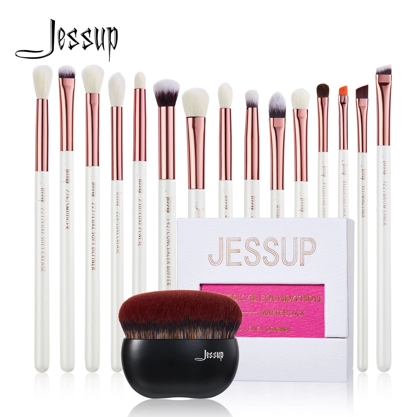 Jessup Makeup Brushes Set 15pcs Eye Brushes Set