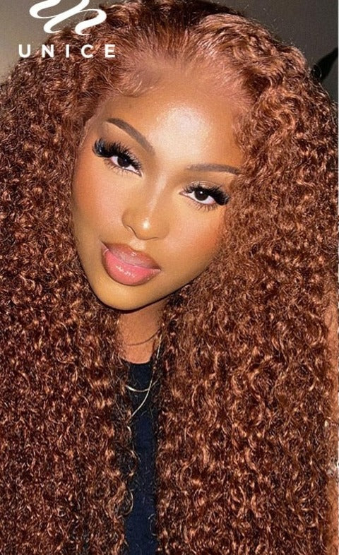 UNice Hair Lace Front Wig - Brazilian Curly Human Hair Wig