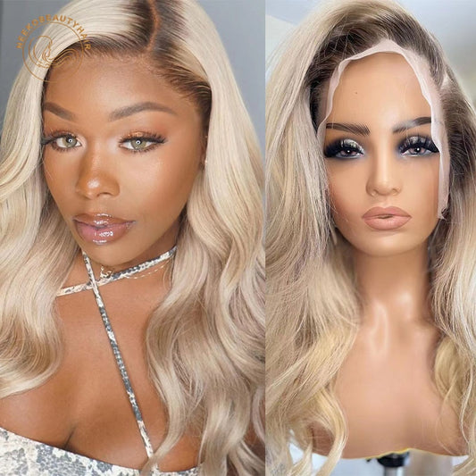 NeekoBeauty Ombre Colored Wavy Lace Frontal Wigs