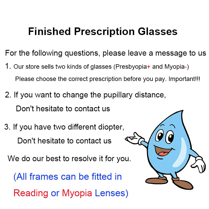 Vintage Myopia Glasses Anti Blue Light Eyeglasses