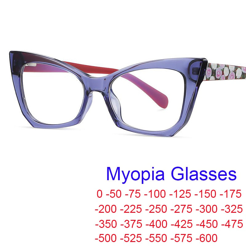 Optical Myopia Glasses Retro Design Clear Cat Eye
