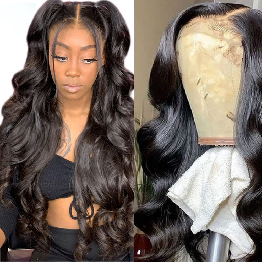 Full Lace Human Hair Wigs With Baby Hair Pre Plucked With Baby Hair