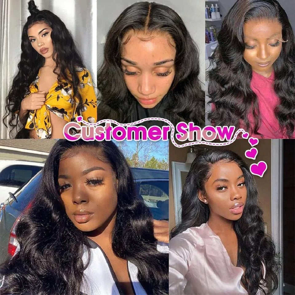 Full Lace Human Hair Wigs With Baby Hair Pre Plucked With Baby Hair