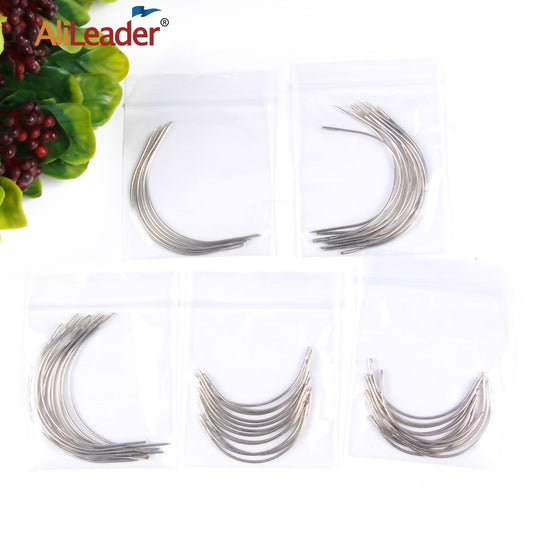 Alileader Curved Needle For Hair Weaving--12 pcs/pack 6Cm/9Cm C-Type Needles Tools - your-beauty-matters
