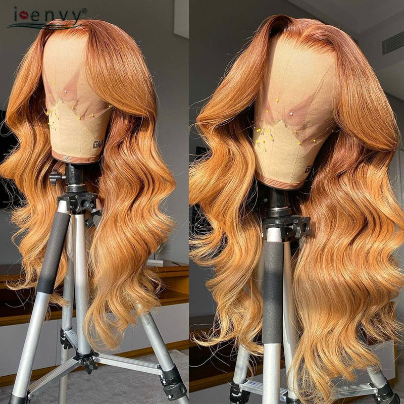 I-Envy Ginger Blonde Lace Front Human Hair Wigs Body Wave - your-beauty-matters