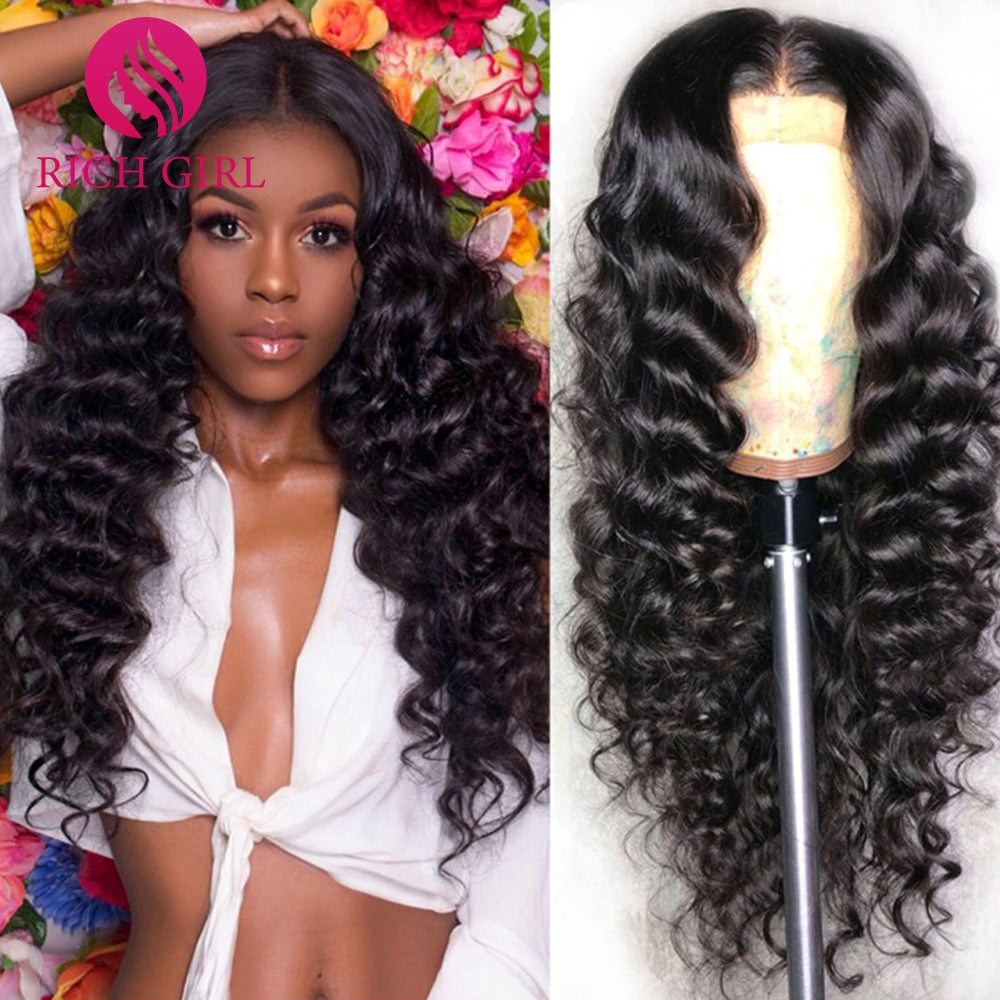 Richgirl Indian Loose Wave 13X6 HD Lace Front Human Hair Wigs - your-beauty-matters