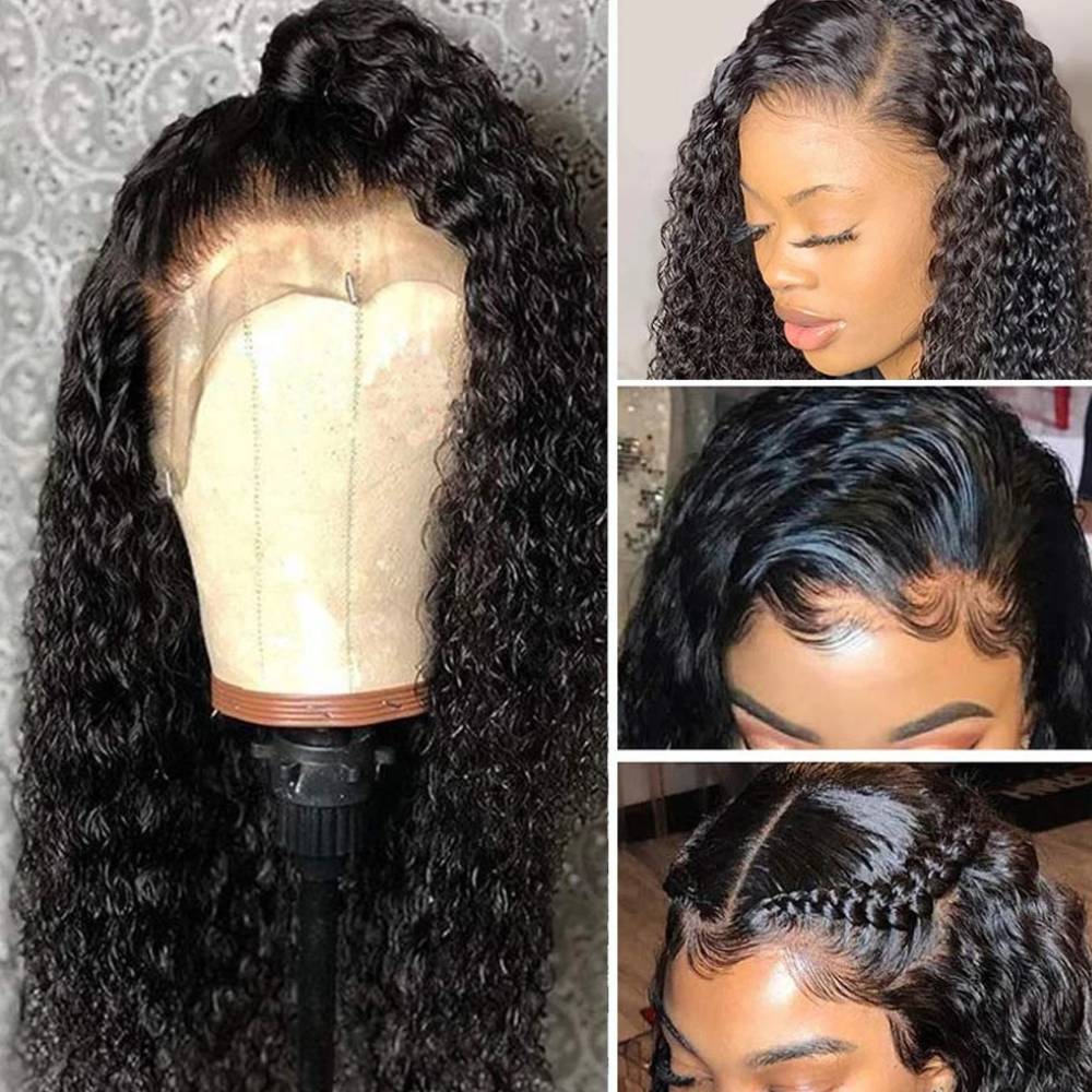 13x4 Kinky Curly Lace Front Human Hair Wigs - your-beauty-matters