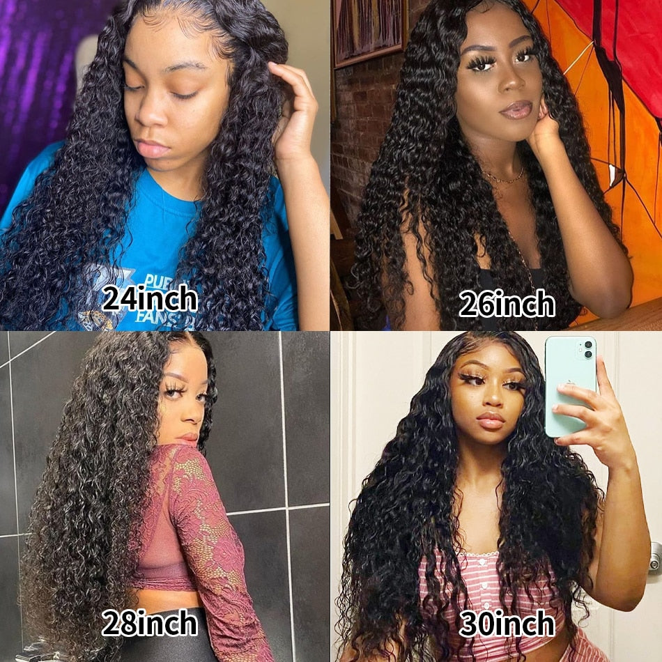 30 34 Inch Loose Deep Wave HD Frontal Wigs for Women Curly Human Hair Brazilian 13x4 Wet And Wavy Water Wave Full Lace Front Wig - your-beauty-matters