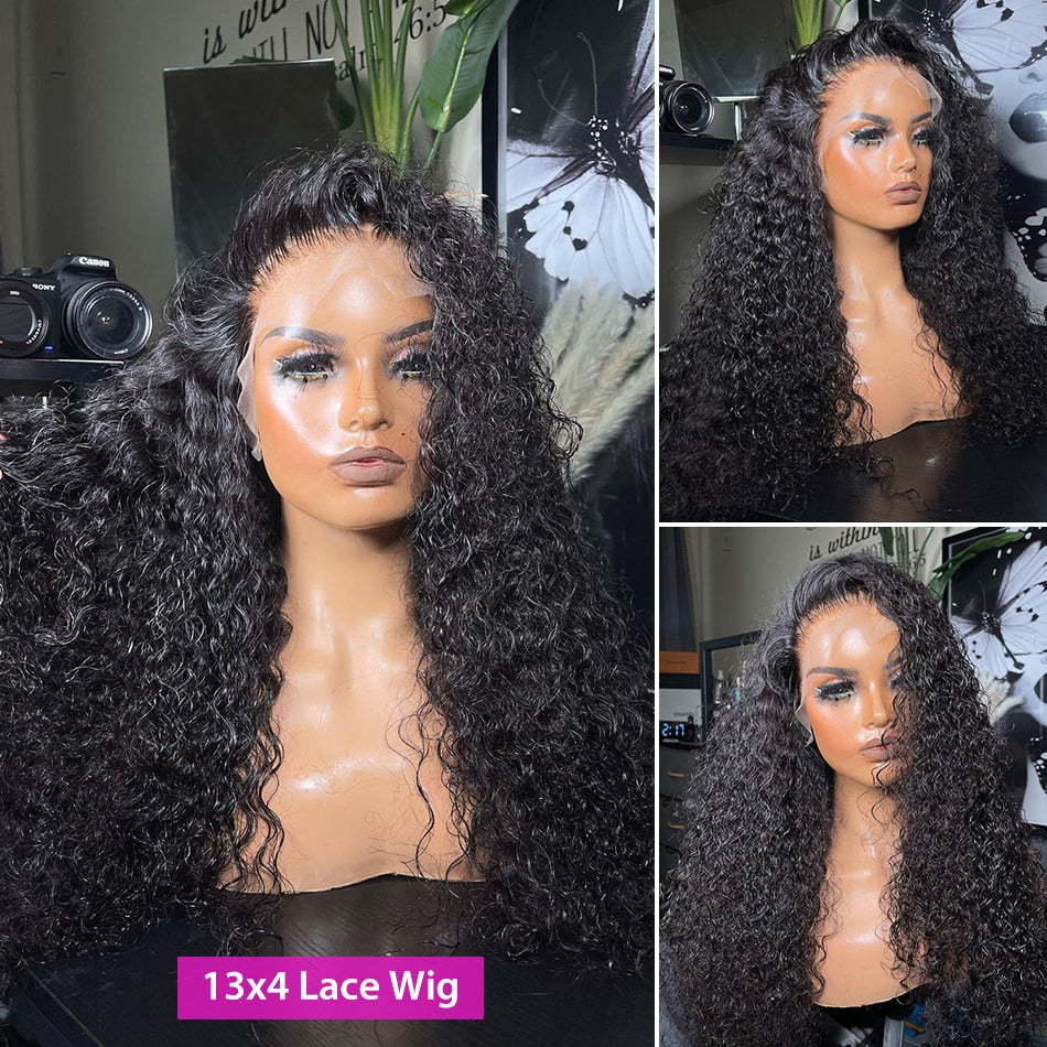 Jerry Curly Wig 13x4 Lace Front Wig Deep Kinky Curly Human Hair - your-beauty-matters