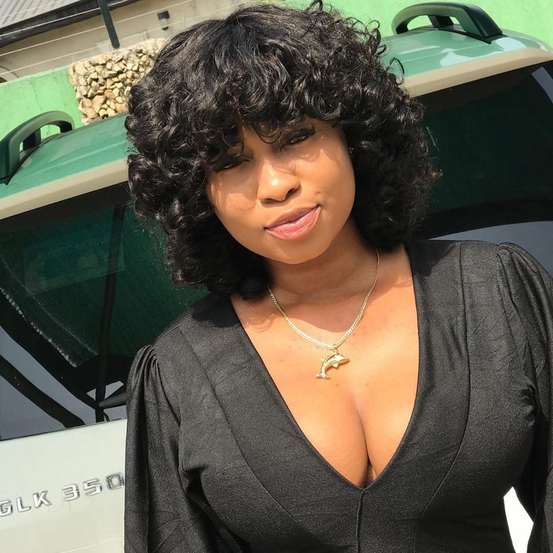 Funmi Human Hair Wig With Bangs Full Machine Made Deep Wave Short Egg Rose Curly For Black Women Water Virgin Brazilian PixieCut - your-beauty-matters