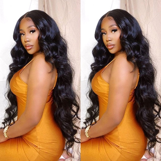 Queena Ombre Human Hair Wig Body Wave Lace Front Wig 1 - your-beauty-matters