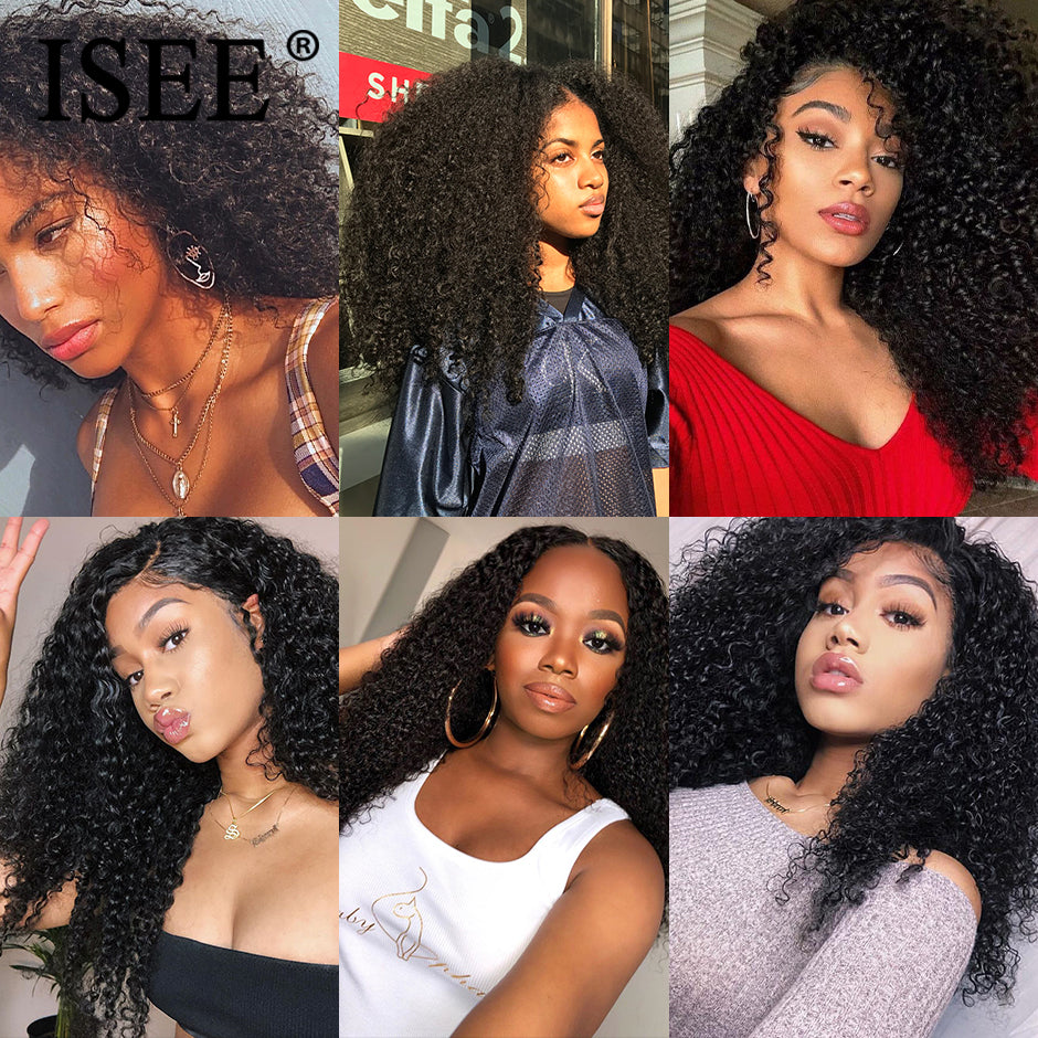 Isee Hair Mongolian Kinky Curly Hair Extension 100% Human Hair Bundles - your-beauty-matters