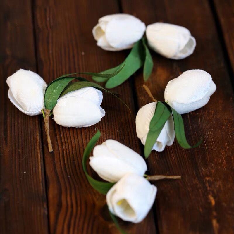 Handmade Ivory Flower Wedding Barrettes