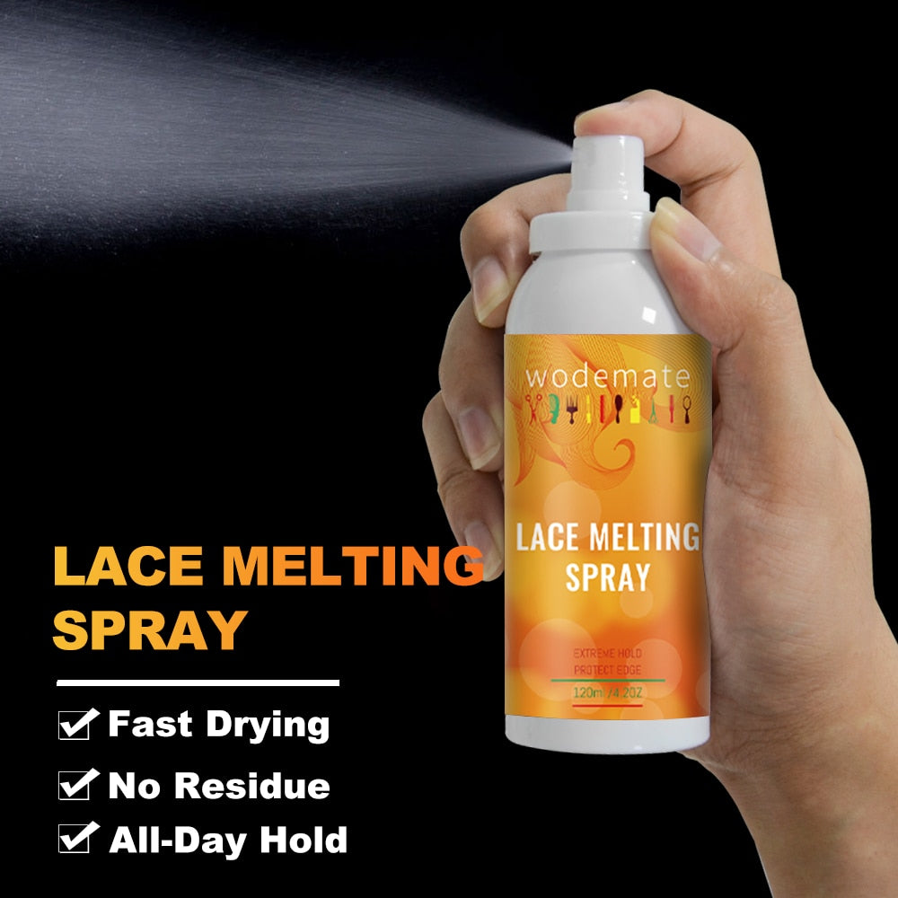 Lace Melting Spray for Invisible Lace Glue - Holding Melting Spray