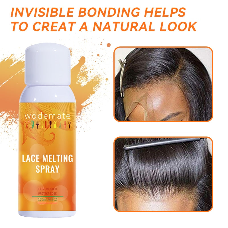 Lace Melting Spray for Invisible Lace Glue - Holding Melting Spray