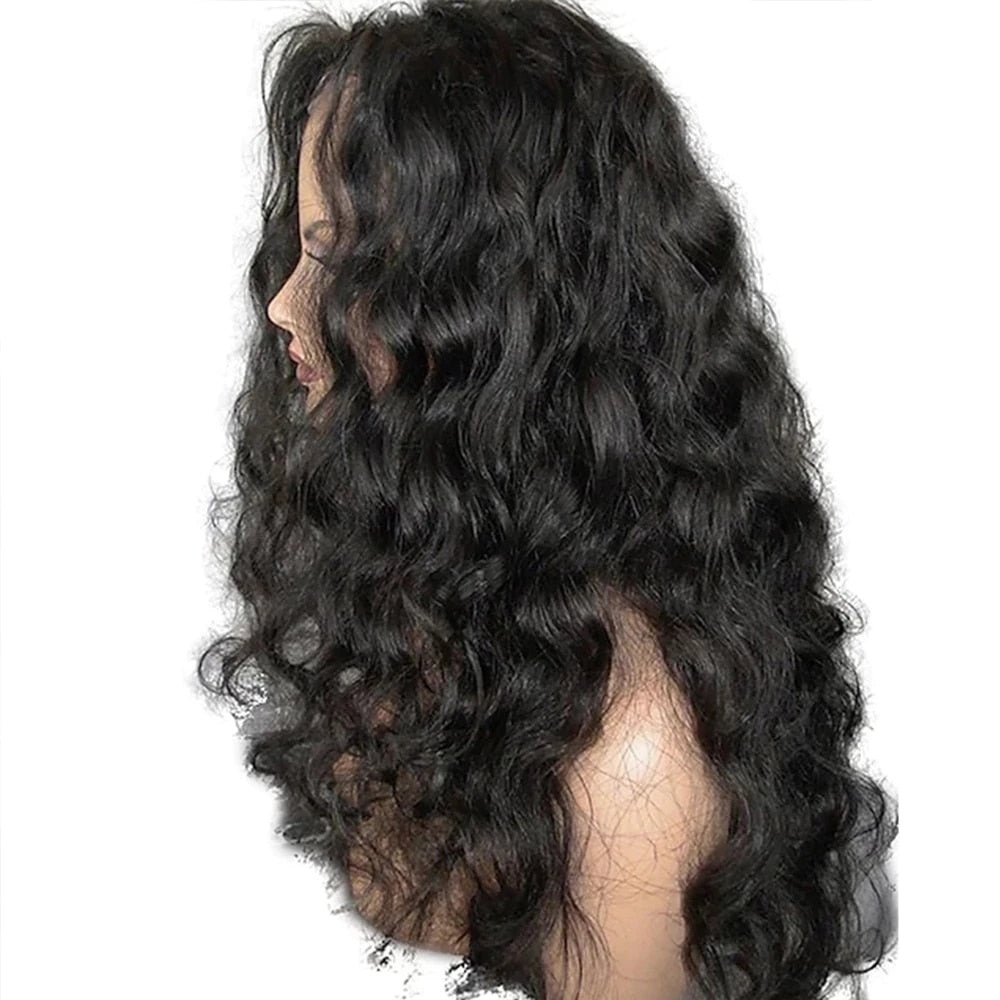 Loose Deep Wave Synthetic Lace Front Wigs with Baby Hair- Glueless