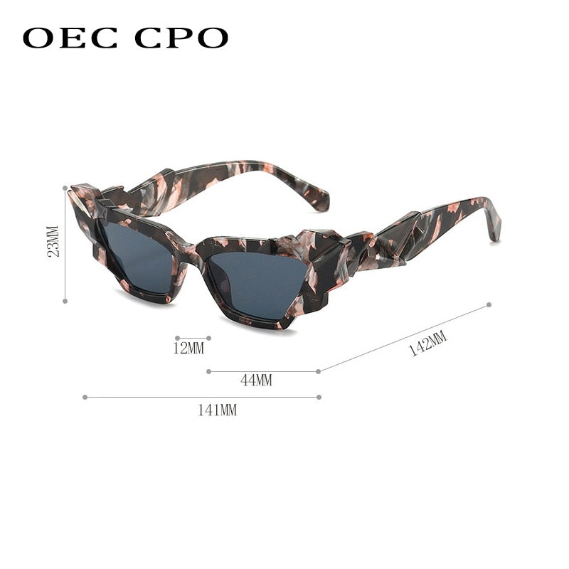 Oec Cpo Ladies Punk Cat Eye Steampunk Eyewear