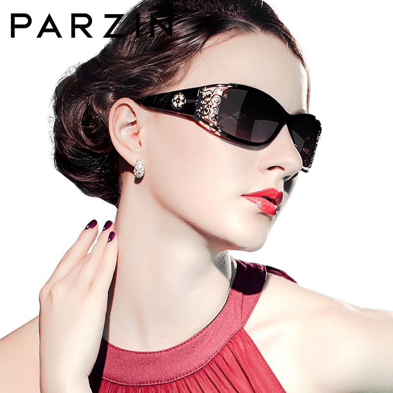 PARZIN Luxury Polarized Sunglasses Black With Packing PZ18|