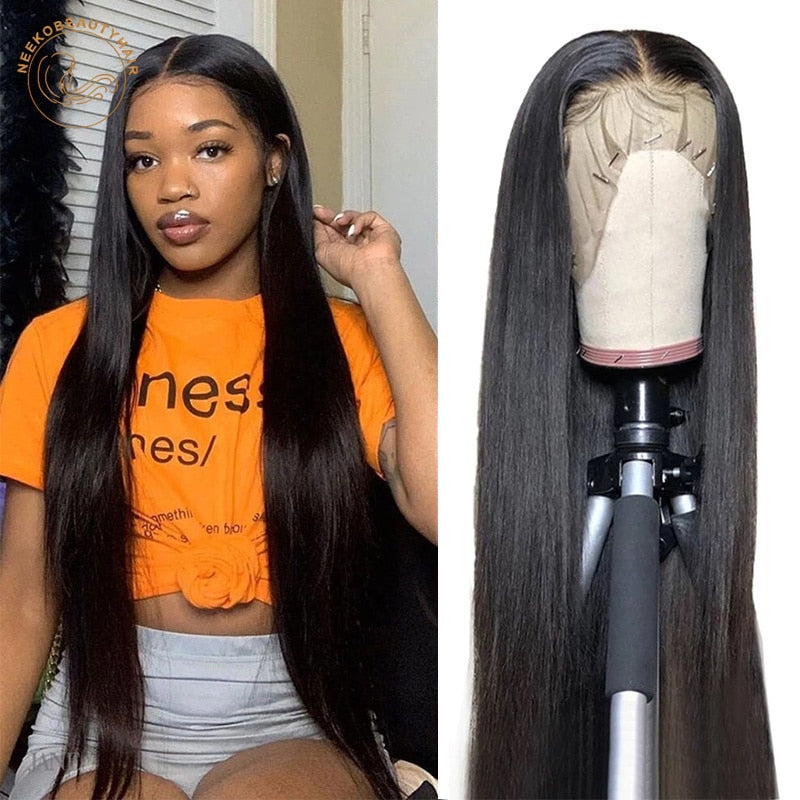 Colored Human Hair Lace Frontal Wigs with 4x4 Lace