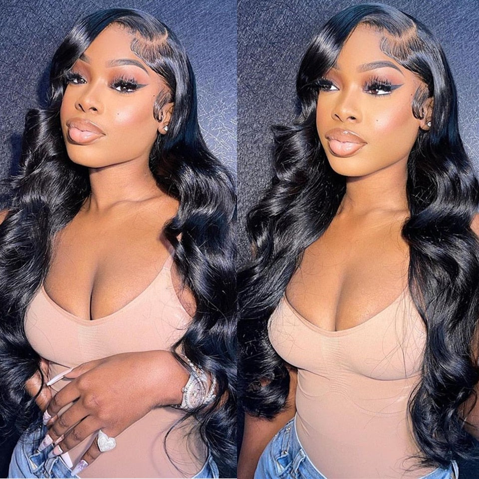 360 Full Lace Wig Human Hair Pre Plucked Body Wave Lace Front Wig - your-beauty-matters