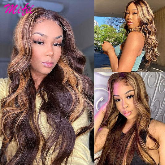 Mifil HD Transparent Lace Frontal Wig Highlight Wig - your-beauty-matters