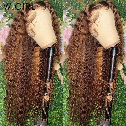 WIGIRL Straight Human Hair Wigs 4/27 Colored  & Bone Straight - your-beauty-matters