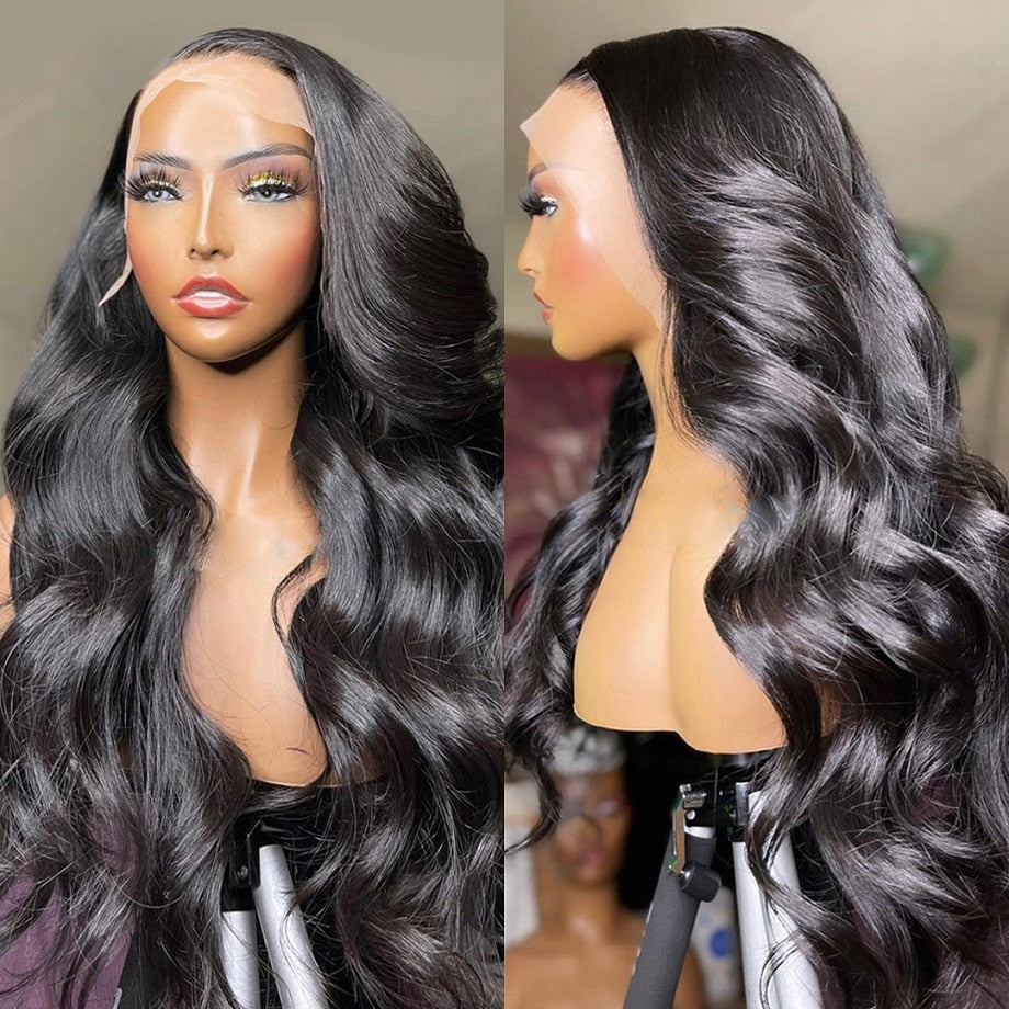 HEYJU Wigs Remy T Part Brazilian Bone Straight Lace Front Human Hair - your-beauty-matters