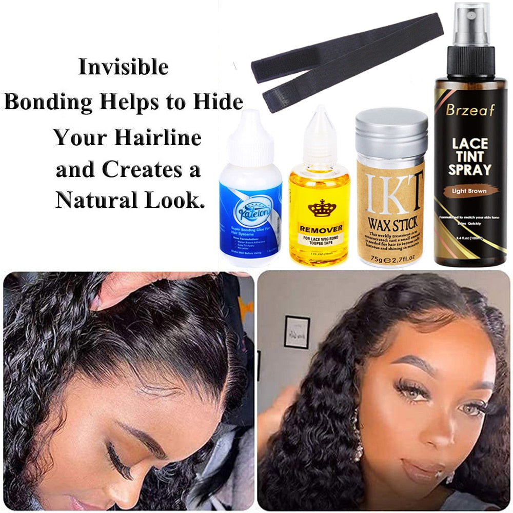 Lace Wig Glue-- Liquid Adhesive Hair Glue + Wax Stick For Wig + Lace Tint Spray - your-beauty-matters