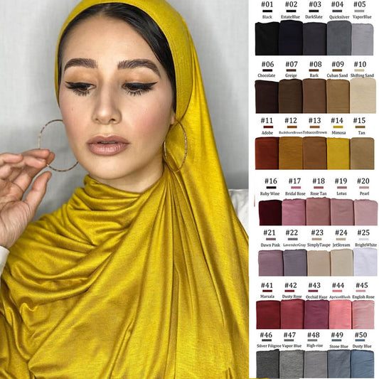 Strechy Jersey Hijab - your-beauty-matters