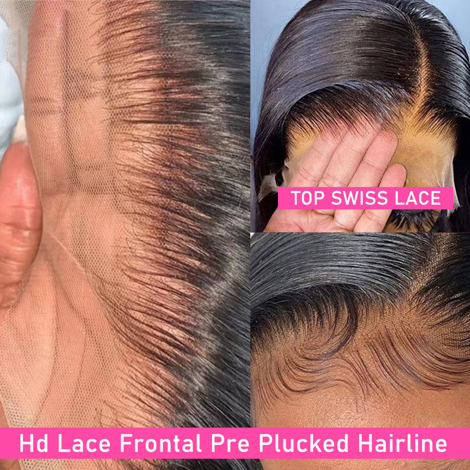 360 Full Lace Wi-- Human Hair, Pre Plucked Brazilian - your-beauty-matters