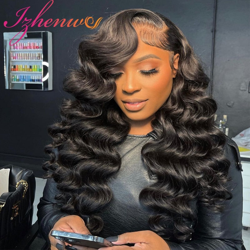 30 Inch Loose Deep Wave Wig 360 13x6 Lace Frontal Wigs Pre Plucked Transparent Lace Front Human Hair Wigs Deep Wave Closure Wig - your-beauty-matters