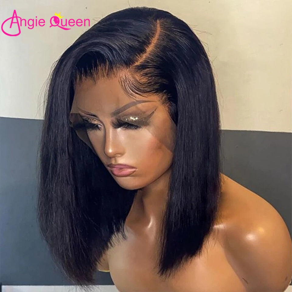 Short Bob Wig Straight Lace Frontal Human Hair Wigs - your-beauty-matters