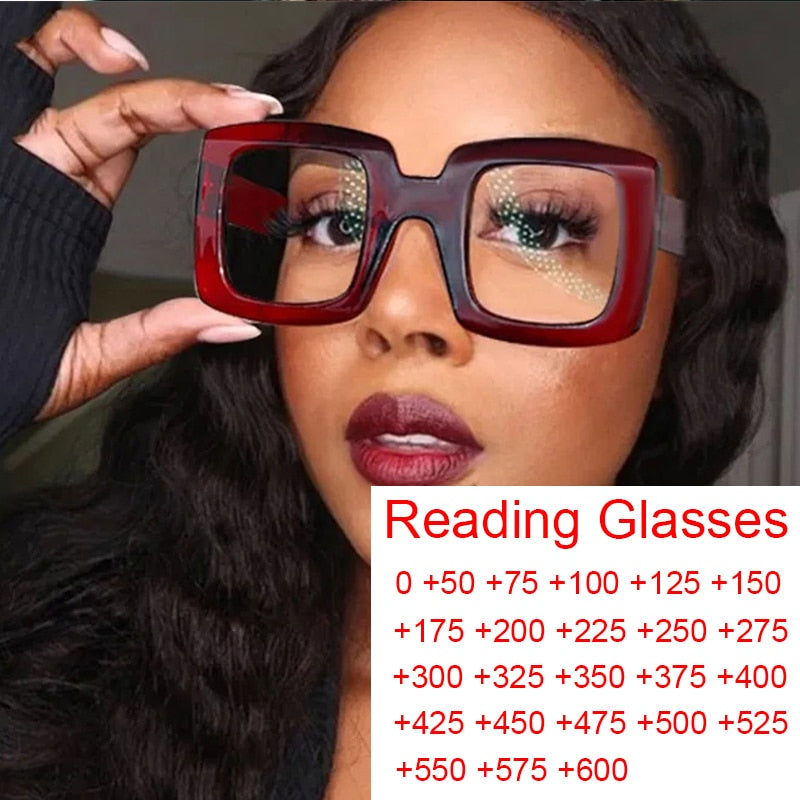 Vintage Optical Anti Blue Light Square Reading Prescription Glasses