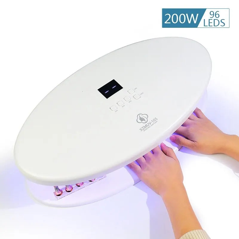 72W Nail Gel Polish Dryer Machine 96 LEDs UV Manicuring LED Lamp