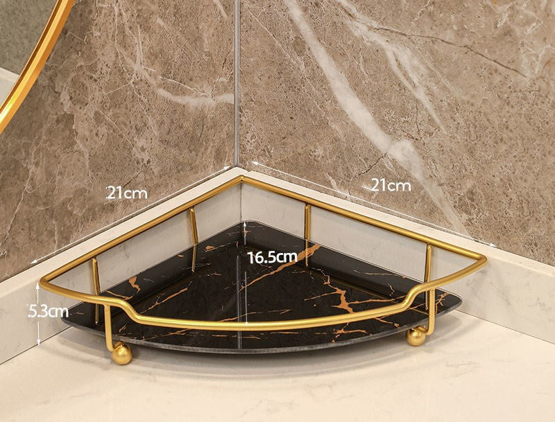 Light Luxury Triangle Bathroom Storage Shelf Vanity - your-beauty-matters