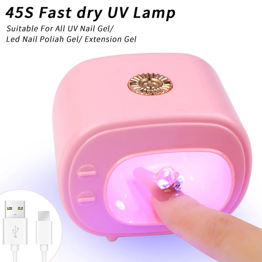 16w Mini TV Manicure Lamp Uv Light for Gel Nails